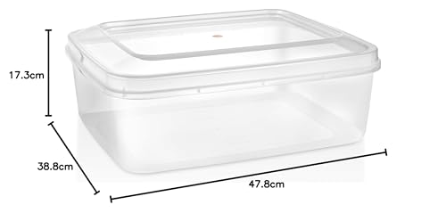 Image of Aristo Kitty Plastic Container for Home Storage, Staionery Transparent -47.8 x 38.8 x 17.3 cm - 22.6 Ltr