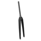 Totalmente de fibra de carbono: esta horquilla delantera para ciclismo está hecha de fibra de carbono 3K T800, que es liviana, de textura cómoda y tiene alta resistencia y dureza, lo que brinda un rendimiento duradero.