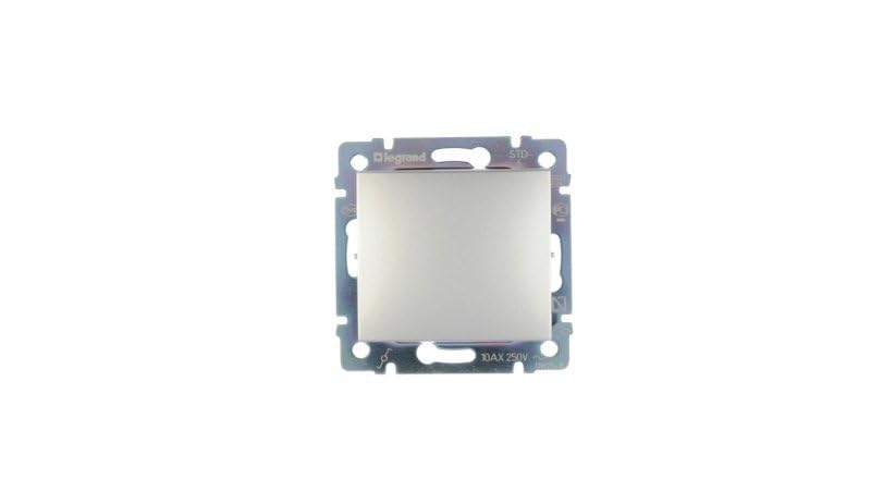 Legrand – 770106 Switch 10 AX/250 V alluminio Valena Ref. 6561050015