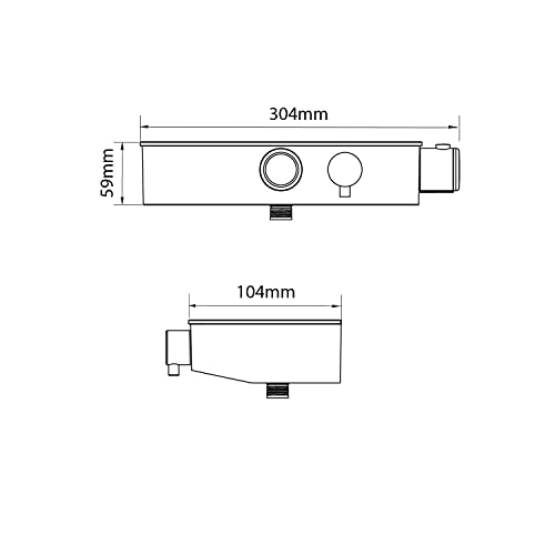 Triton Matte Black Thermostatic Mixer Shower with Rainfall Shower Head