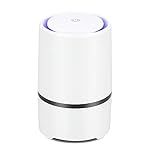 MELEDEN HEPA Air Purifier for Smoke, Pollen, Pet Dander, Odor, Dust Remove, Compact Air Purifiers for Home Bedroom, Kitchen and Office, No Ozone Air Cleaner (White)