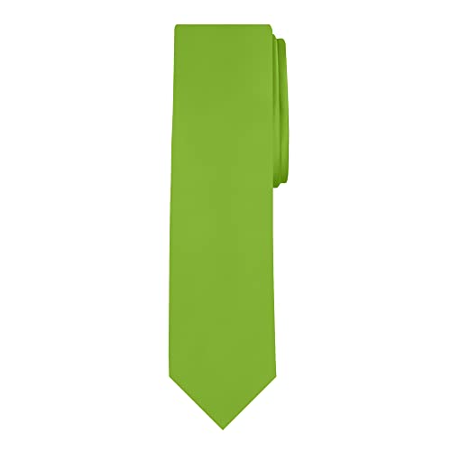 Image of Jacob Alexander Men's Slim Width 2.75 inch Solid Color Tie