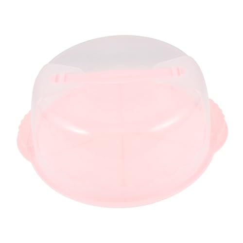 Healifty Dessert Carrying Box Large Cake Carrier Pp Plastic Cake Box with Lid Birthday to Carry