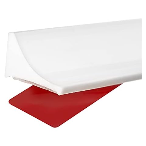 Jaspond 39Inch/1M Silicone Wet Room Floor Barrier Seal Strip, Shower Barrier, Shower Threshold Bath Water Dam Barrier, Shower Threshold Water Barrier, Rubber Shower Dam for Wet and Dry Separation Cover