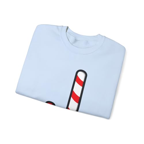 Pull de Noël bleu ciel grand modèle tricot Lollipop hiver chaud taille L