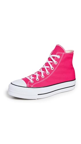 Converse Women's Chuck Taylor All Star Lift Platform Sneakers, Cerise Pink/White/Black, 8 Medium US