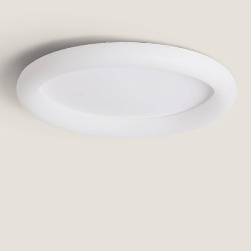 LEDKIA LIGHTING Plafón LED para Cocina, Comedor, Habitación, Baño 48W Circular Metal Ø500 mm Irlava