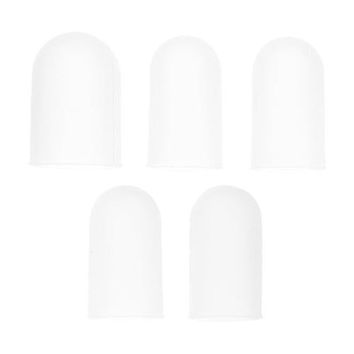 COLLBATH 5pcs Insulated Cots Wear Resistant Cots Fingertip Protectors Protector Thumb Caps Sleeve Sleeves Oven Mitt Thumb Protector