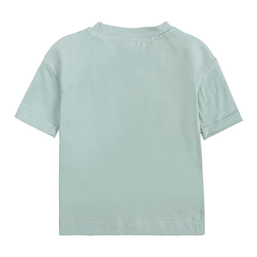 Boys Girls Basic Tees for Toddler Baby Short Sleeve Solid Color T Shirts Crewneck Cotton Undershirts Cute Summer Tops2