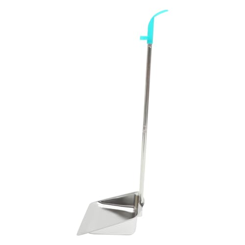 SOLUSTRE Edelstahl Kehrschaufel Mit Langem Griff Rostfreie Müllschaufel...
