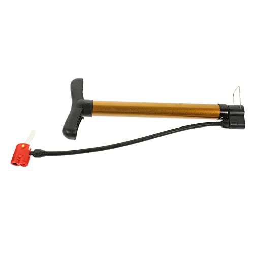 ifundom De Aire Portátil De Aire De Bicicleta Portátil De Bicicleta con Manómetro De Neumáticos De Bicicleta Portátil Mini De Pie El Plastico Yellow