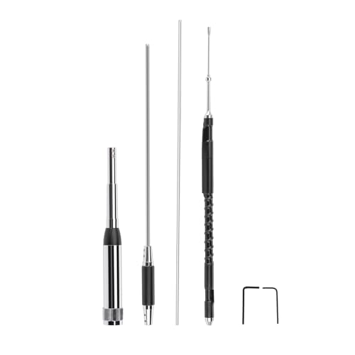 Bingfu High Gain 52.76inch Mobile Ham Radio Antenna 29/50/144/430MHz Quad-Band UHF VHF Stainless