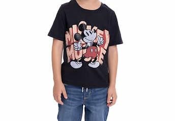 Disney Mickey Mouse Denim Jacket and Graphic Tshirt: 2 Piece Coordinating Set (US, Age, 5 Years, Toddler Boys, BLACK)4