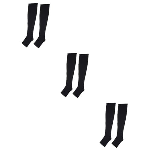 FRCOLOR 3 Pares mangueira pressão meias homens meias altas meias para homens meias femininas meias m