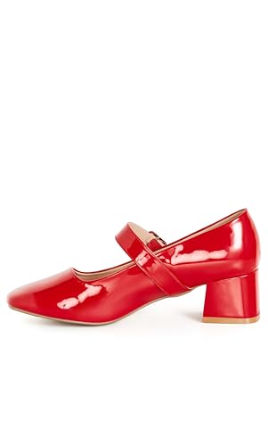 City Chic Women's Heel - Wide Fit Mary Jane Block4