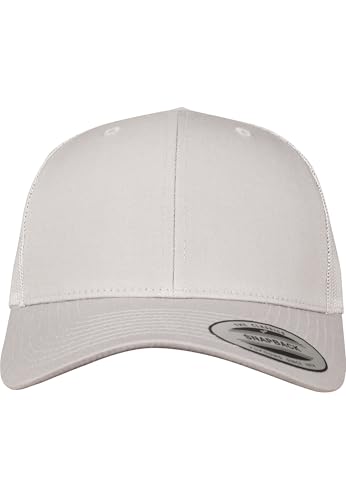 Flexfit 6606-RetroTrucker, Cappellino da baseball Unisex - Adulto, Argento (Silver), Taglia unica