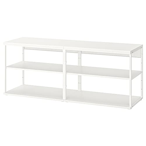 PLATSA - Estantería abierta, 160 x 40 x 63 cm, color blanco