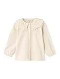NAME IT Mädchen Nmfnusine Blouse Langarmshirt, Summer Sand, 92 EU