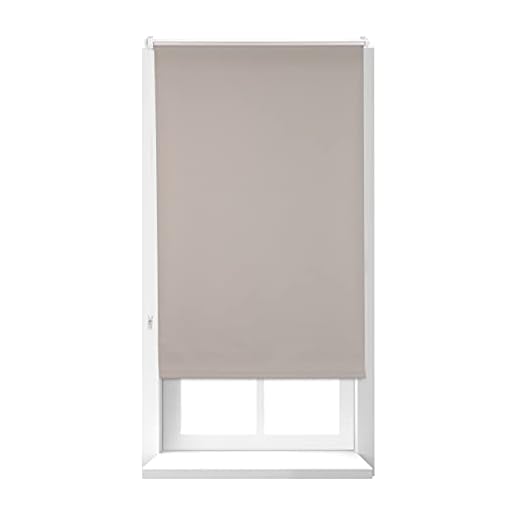 Relaxdays Estor Opaco Térmico sin Taladrar, Poliéster-Aluminio-Plástico, 160x56 cm, Marrón