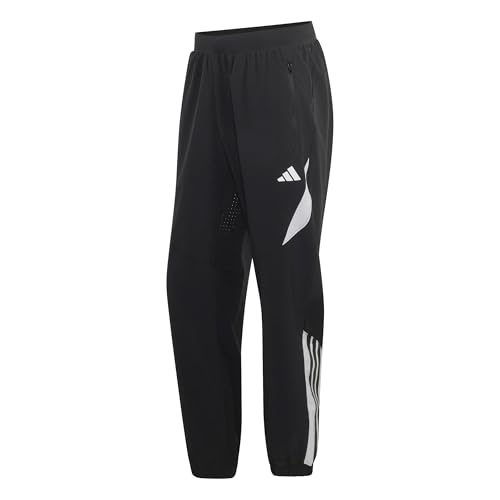adidas Hombre Tech Essentials Workout Trackpants Pants, Black/White, S