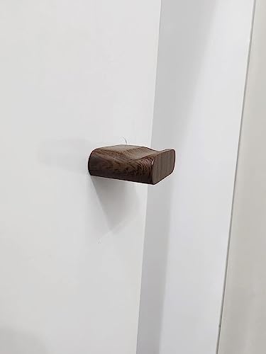 Image of Brass Cubic Shape Door Pull Handle Knobs for Drawer & Cabinets (Pack of 6, Wood)