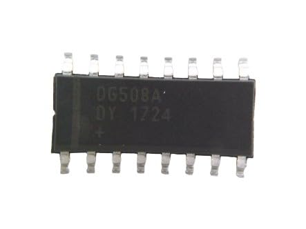 DG508ADY+ 1 FUNC, 3.90 MM Width, 8 Channel, CMOS, Single-Ended MULTIPLEXER, SOIC-16