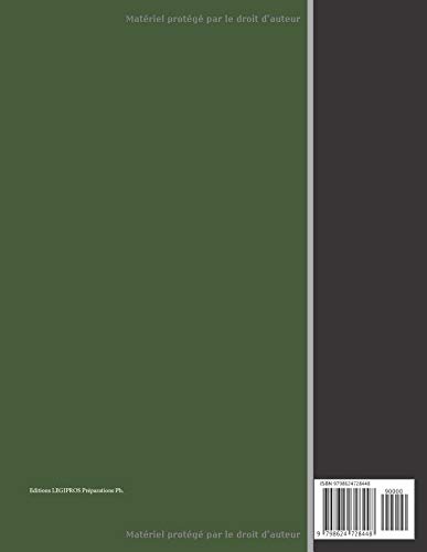 Registre des Préparations en Pharmacie: v2-4 Conforme au Code de la Santé Publique article R5125-45 | 101 pages | format large 21,59cm x 27,94cm broché | fond vert bandeau vertical noir gauche
