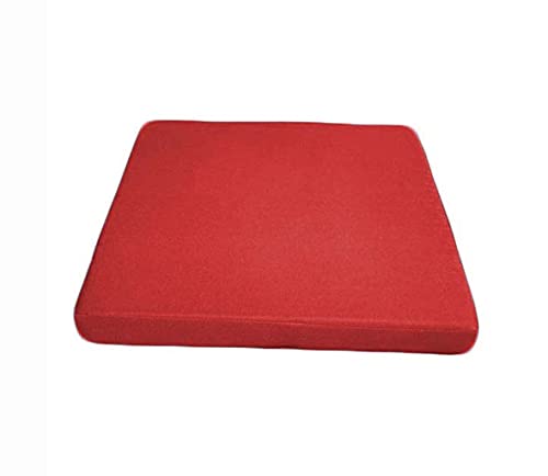SWD TWTH Coussin de chaise d'extérieur 45 x 45 cm, en tissu imperméable, 50 x 50 cm, pour jardin, terrasse, maison (45 x 45 x 5 cm, rouge) Cover