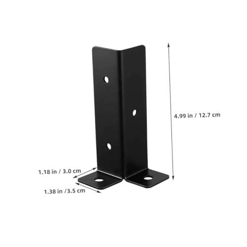 Soporte de base para postes de valla kit de hierro para pérgolas y terrazas de madera exterior 2