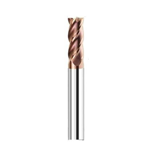 Fresa de extremo carburo acero tungsteno, fresa CNC vástago 3 mm, 5, 6 y 8 for trabajar a máquina(1pc HRC55 4F,D12xD12x75L)