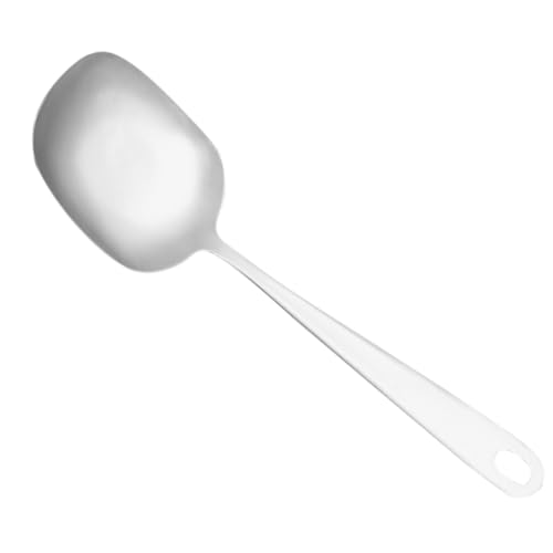 Cabilock Stainless Steel Food Serving Spoon Kitchen Utensil for Home Restaurant Use Smooth Edges Comfortable Grip for Soups Buffet Dishes