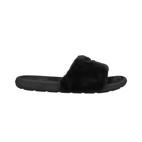 PUMA Kids Girls Cool Cat Fluffy Bx Slide Casual Sandals Casual - Black - Size 7 M
