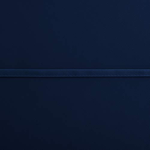 Image of KOUFALL Navy Blue Small Window Curtains, Thermal Short Blackout Curtains for Kitchen Window Over Sink Bathroom Cabinet Bedroom, 34w x 24 Inch Length, Dark Blue