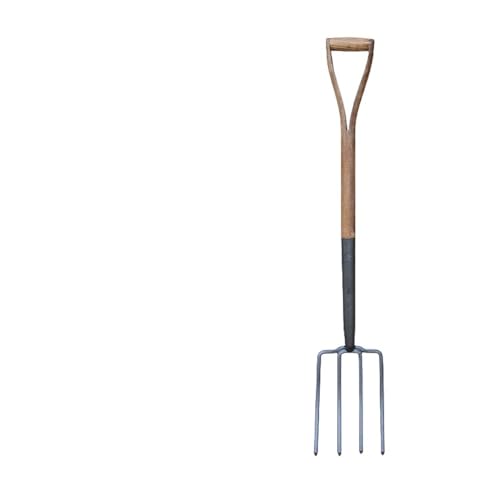 pisipe ス印パイプ柄フォーク4本爪共柄スチール柄農業フォーク農業用フォーク畜産干し草、除草、草刈、清掃干し草 除草 草刈 清掃 (A)