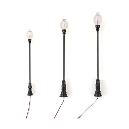AMSLSIU Lampada da giardino Modello Doll Size Decorativo LED Lampione Architettura contemporanea Materiali Artigianato fai da te Luce del paesaggio , Modello 3