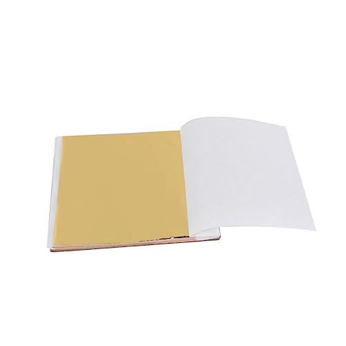 Beatifufu Crafting Gold Sheets 100 Pack of Imitation Sheets for Nail Art Gilding and Decorative Projects