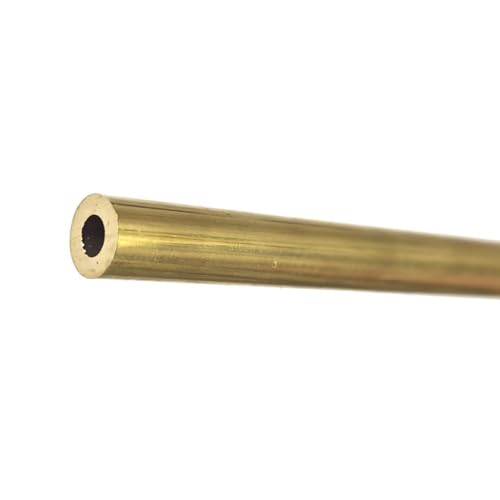 Pangyoo 500mm Length Yellow Brass Tube Capillary tube Hollow Industrial Pipe OD 20mm 21mm 22mm 23mm 27mm 28mm 29mm(22x1.0x20x500mm)