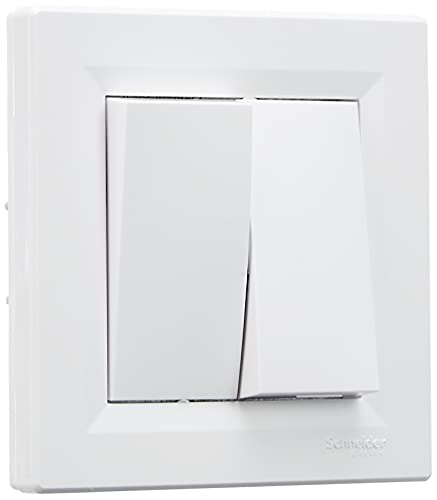 schneider electric sc5eph0603121 double interrupteurs ou va vient encastrable complet asfora