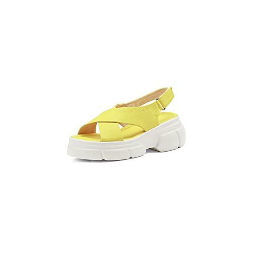 Sandales talons plats pour femme avec strap back ajustable en cuir
