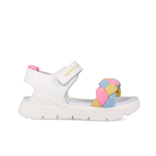 Sandales pelle tressées bleu enfant au design élégant et finitions artisanales en cuir