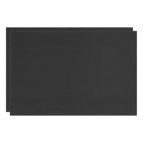 Image of M METERXITY 2-Pack Corrugated Plastic Sheets, 12 Inch x 18 Inch Waterproof Blank Corrugated Poster Board Yard Signs for Garage Sale /Office /Classroom /Party /Lawn Sign Road [3mm Thick, Black]