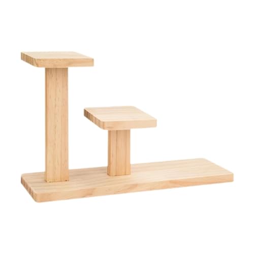 FewNvWa Supporto Piante da Scrivania Espositore Portavaso Legno Fioriera Organizer Ripiano a Tre Piani Adatto per Uso Domestico Negozi Salotti Camere Esposizi, Style a