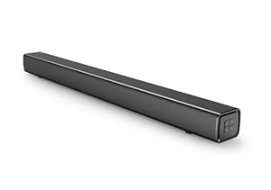 Panasonic SC-HTB100 Soundbar, 2.0 Kanäle, HDMI, USB, Wandmontage, 45 Watt, Bluetooth, leistungsstarker Sound, ideal für TV, Schwarz, 76, 2 x 5, 8 x 6, 8 cm