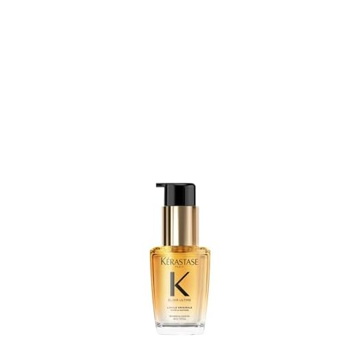 KÉRASTASE Elixir Ultime, Huile Originale, Aceite capilar embellecedor multiusos, Tratamiento termo-protector sin aclarado, Aceites de Camelia, Marula y Argán, Todo tipo de cabello, 30 ml