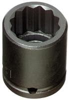 J7436 - Impact Socket - 1-1/8 in Socket, 1/2 in Drive, 12 PT, 2 in OAL, Imperial