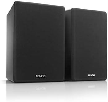 Denon SCN10 Speakers, Two-Way HiFi Speakers for TV Sound System, 2x 65W, Compatible with Receivers & Amplifiers, Elegant Design - Black SCN10BKEM