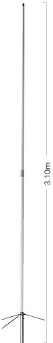 DIAMOND X-300N - Antena colineal de doble banda (2 m, 70 cm), color original
