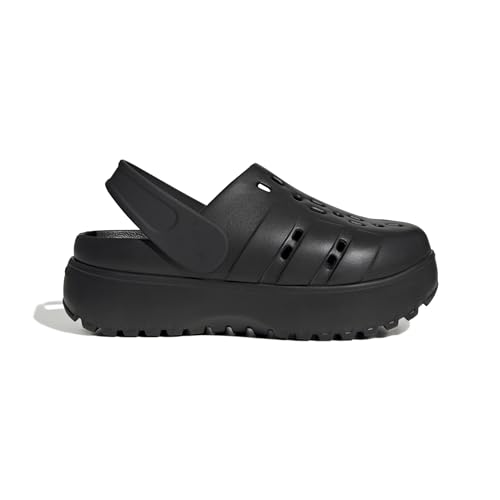 adidas Adilette Platform Clog, Chanclas Mujer, Core Black Core Negro Core Negro Core, 42 EU
