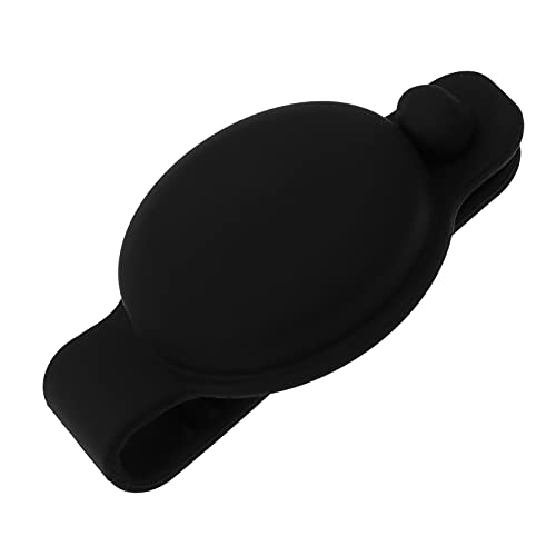 PartyKindom Siliconen hoesje voor AirTags Pet Cover Hondenhalsband Compatibel voor AirTags (zwart) - Image 3