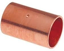ICS Industries 1/8 Inch CXC Wrot Copper Pressure Coupling - Dimple Stop 25 PACK